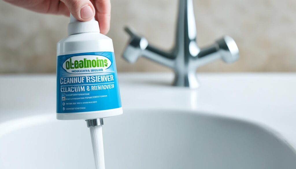 calcium lime rust remover for faucet head cleaning