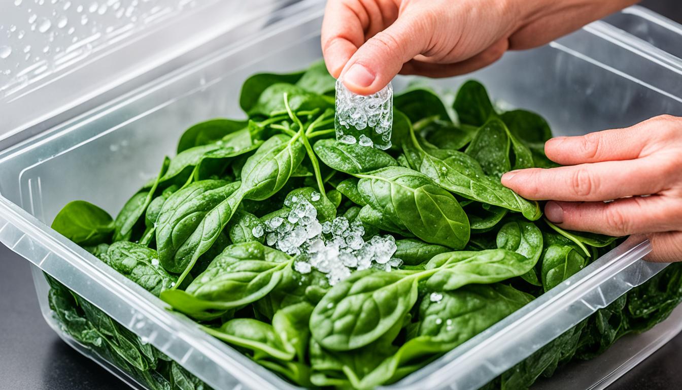 can you freeze fresh spinach