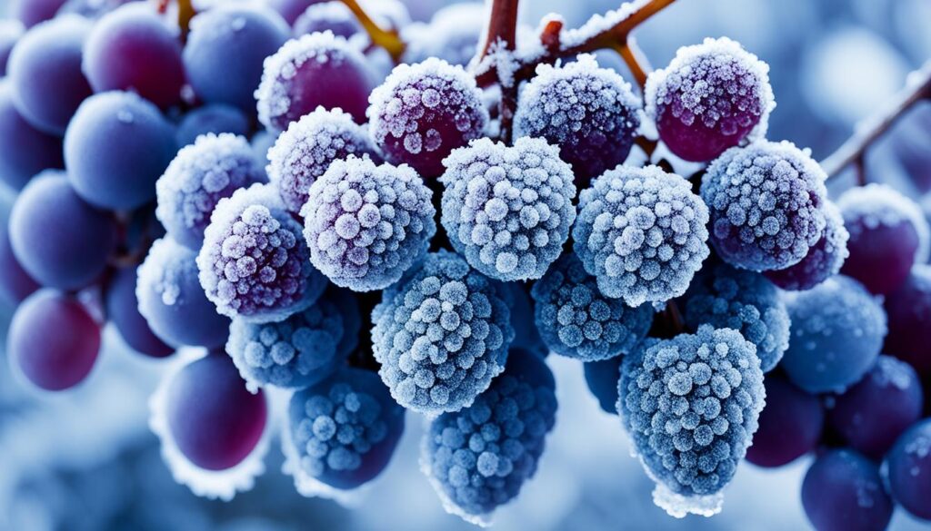 frozen grapes