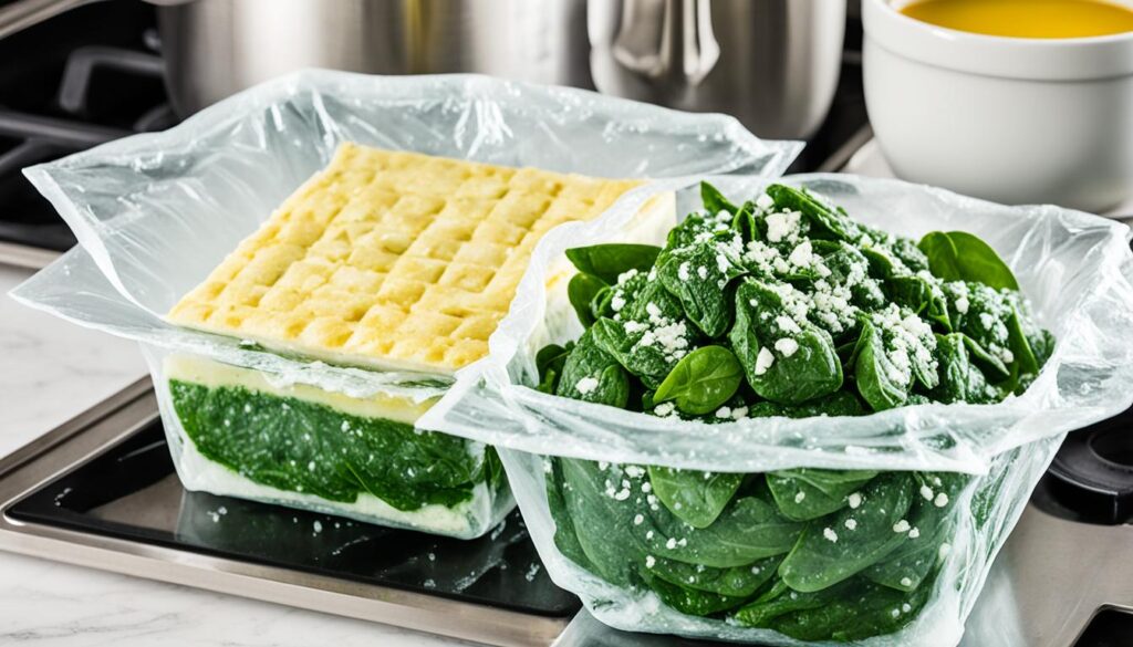 freeze fresh spinach recipes